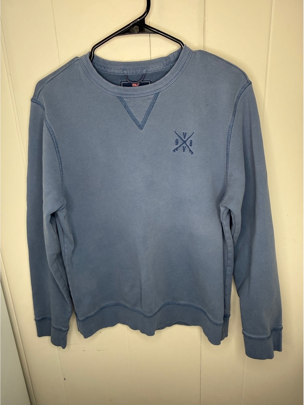Vineyard Vines Men's Small Blue Cotton Crewneck Sweatshirt